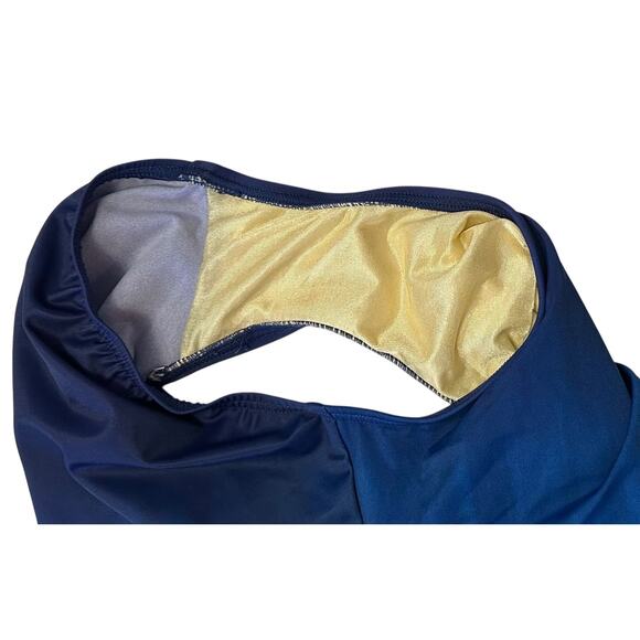 Talbots Miraclesuit Regatta Wise Dye One Piece Swimsuit Firm Control Size 12 - Picture 10 of 13